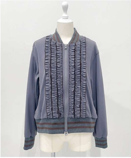 Border Front Frill Blouson