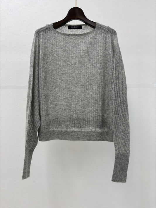 カシミヤブレンドシアーニット