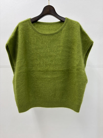 ウールカシミヤニットベスト