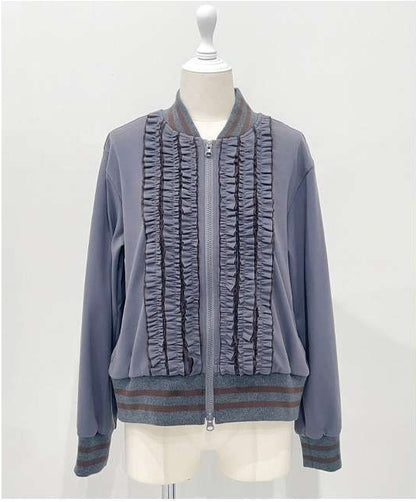 Border Front Frill Blouson