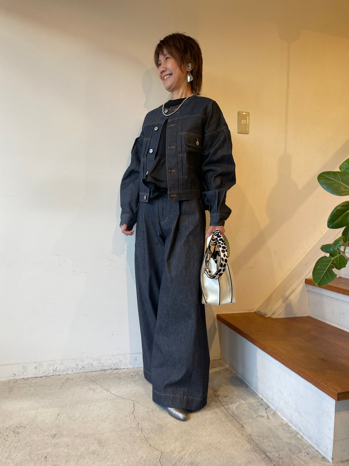 Denim Shirt Blouson（着用）