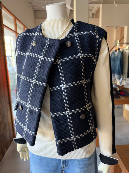 Dbl Breast Waistcoat（Simple Navy）